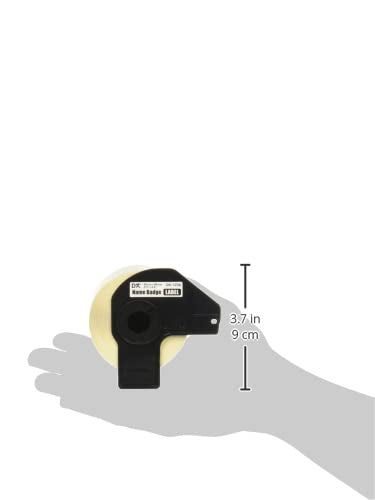 Brother Genuine DK-12343PK Die-Cut Name Badge Paper Labels, 2.3 in x 3.4 in (60 mm x 86 mm) Adhesive Name Badge White Paper Labels, 260 Labels per Roll, (3) Rolls per Box - Image 3